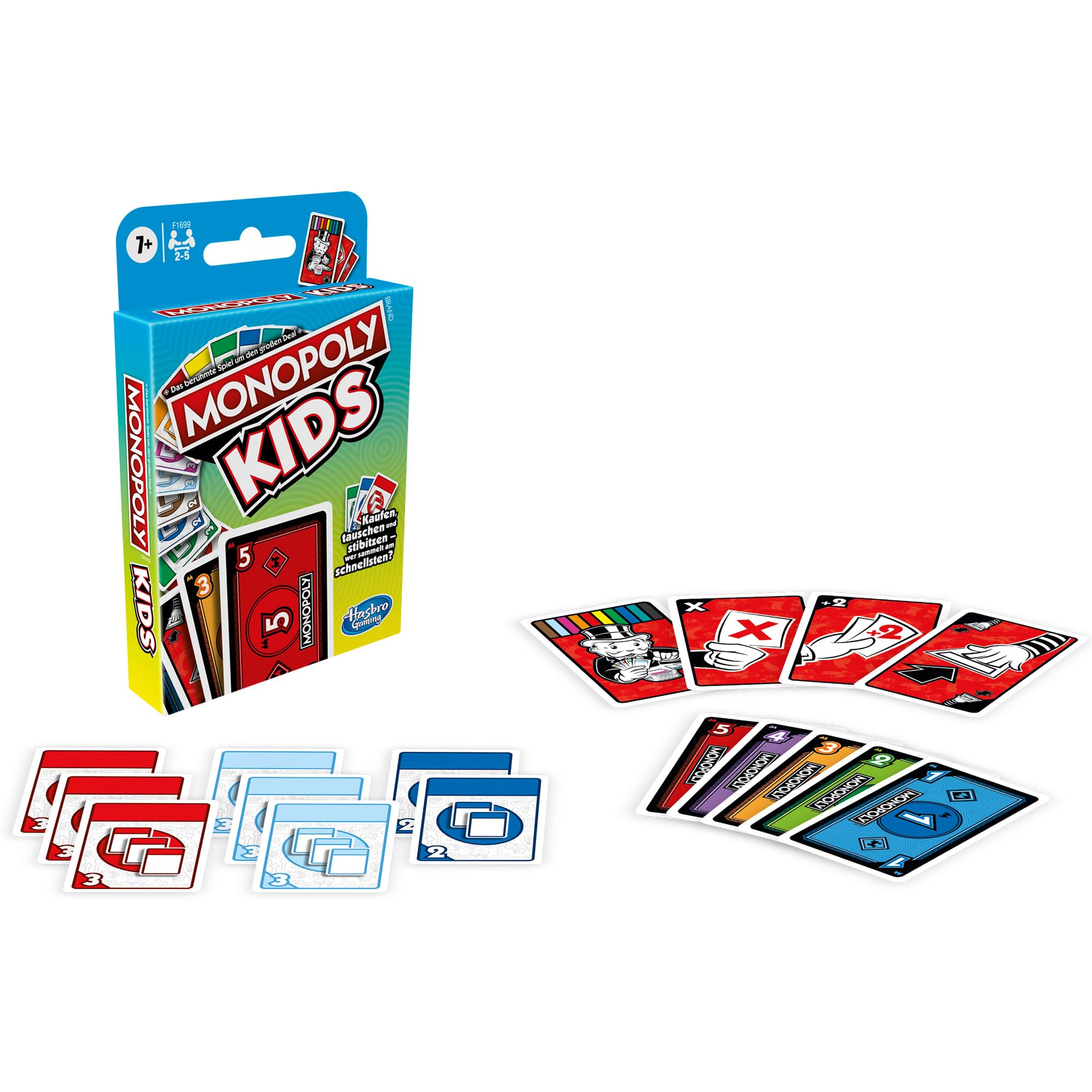 Monopoly Hasbro Bid Box Spiel für Erwachsene auf dem Playgroundakter-Format mit 16 Spielmaterialien und Hochglanz--initi