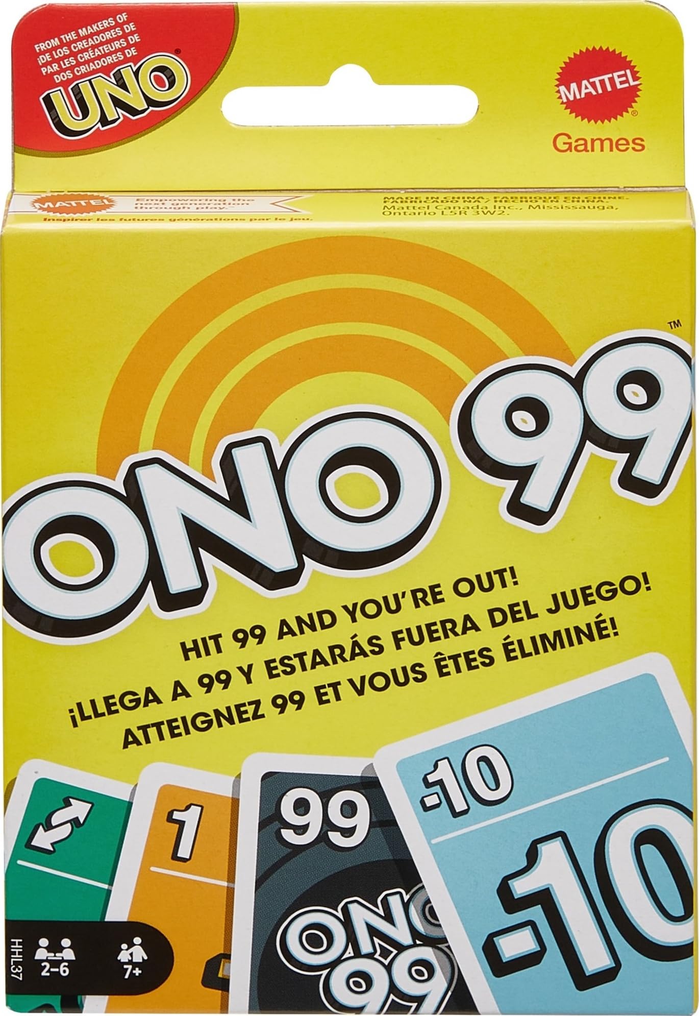 Mattel Games HHL37 - Kartenspiel für Kinder & Familien, 2 bis 6 Spieler, Zahlen addieren, Geschenk für 7 Jahre und älter