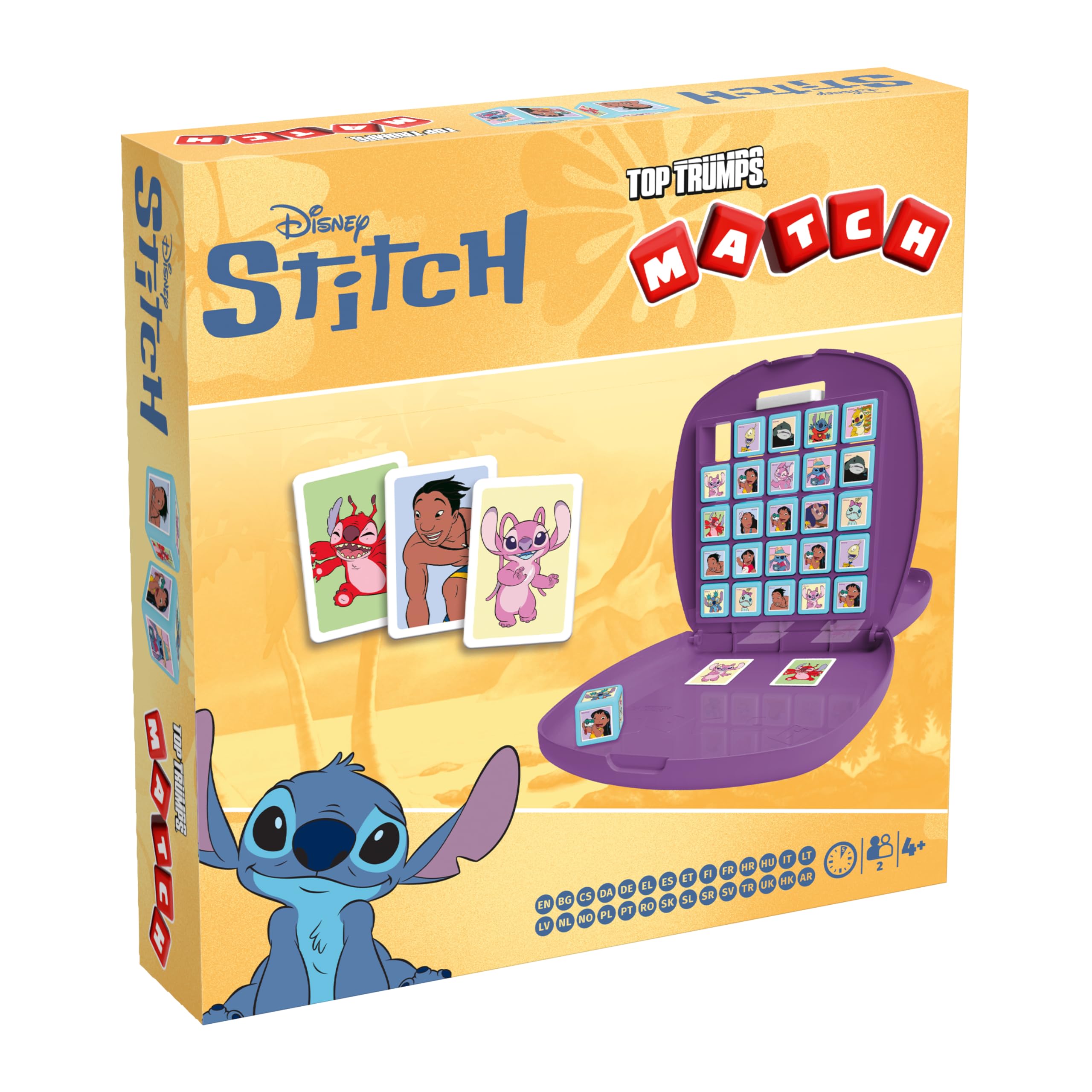 Winning Moves Top Trumps Match Stitch Edition - Gedächtnisspiel für Familie und Kinder - 2+ Spieler ab 4+ Jahren - Multi