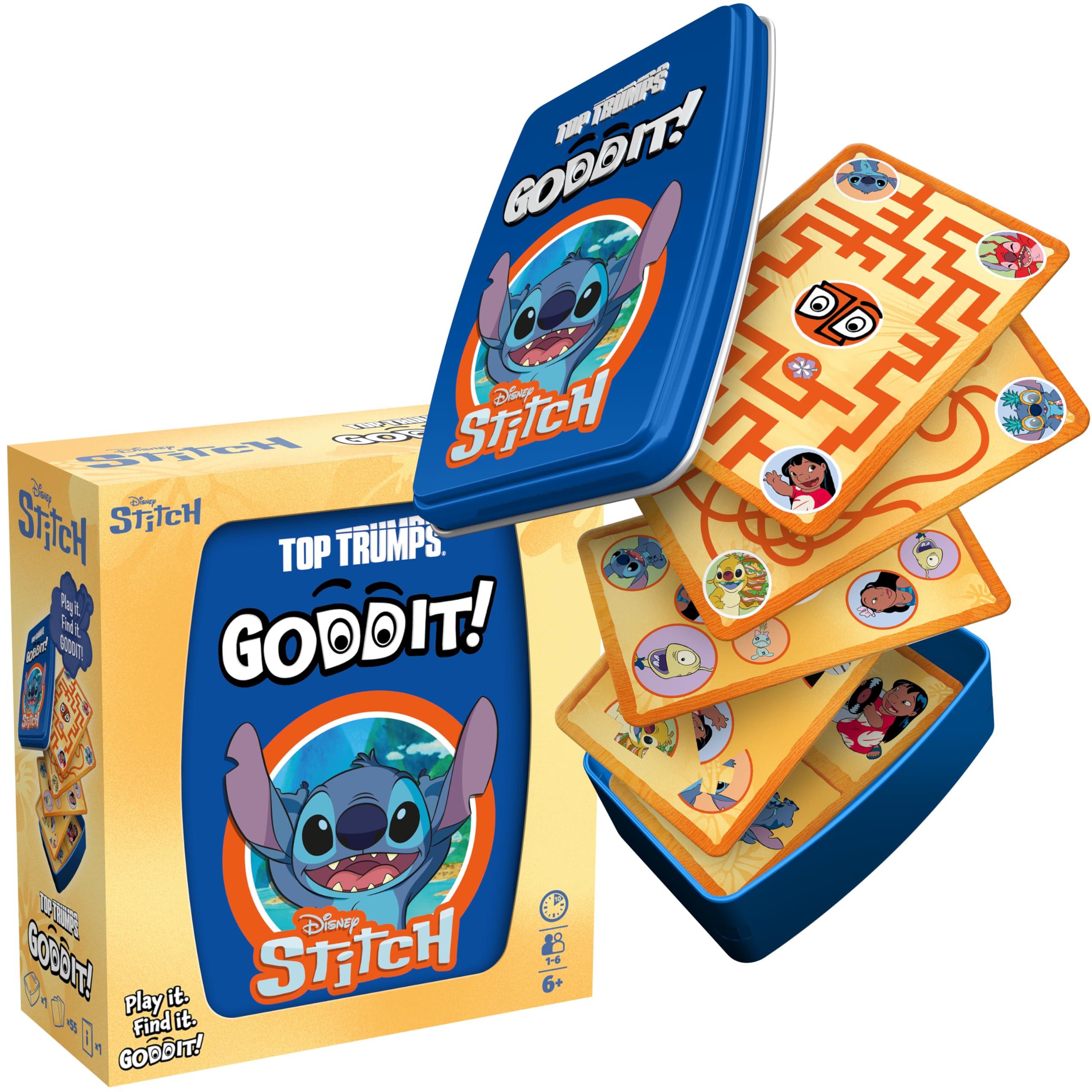 Top Trumps GODDIT! Stitch Edition - Neue Partyspiel für Familien und Freunde - 2+ Spieler ab 6+ Jahre - Multilinguell