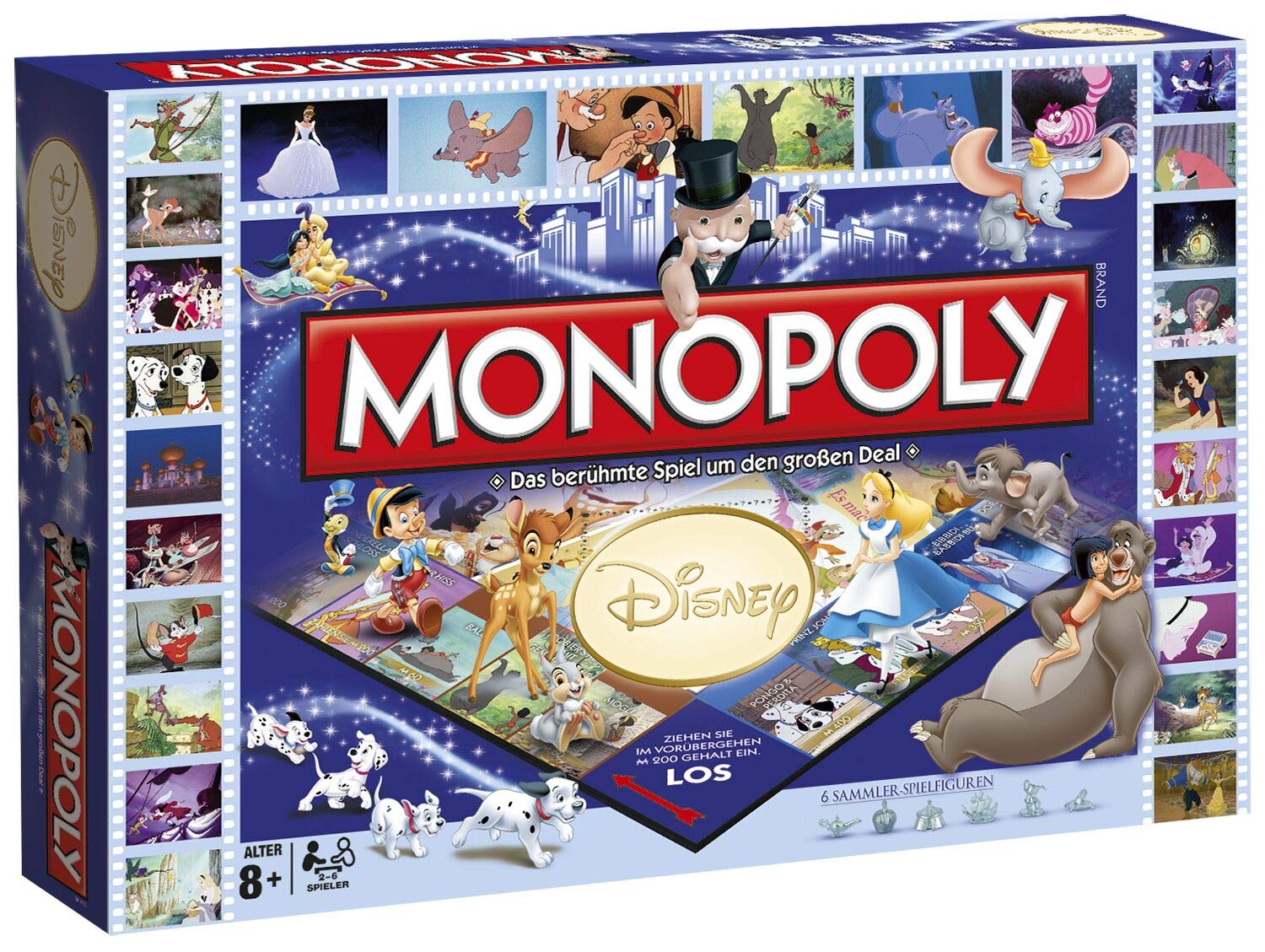 Monopoly Disney Classics - Erleb das Disney-UNESCO-Spiel spielerisch! | Gesellschaftsspiel für Familien | Brettspielklas